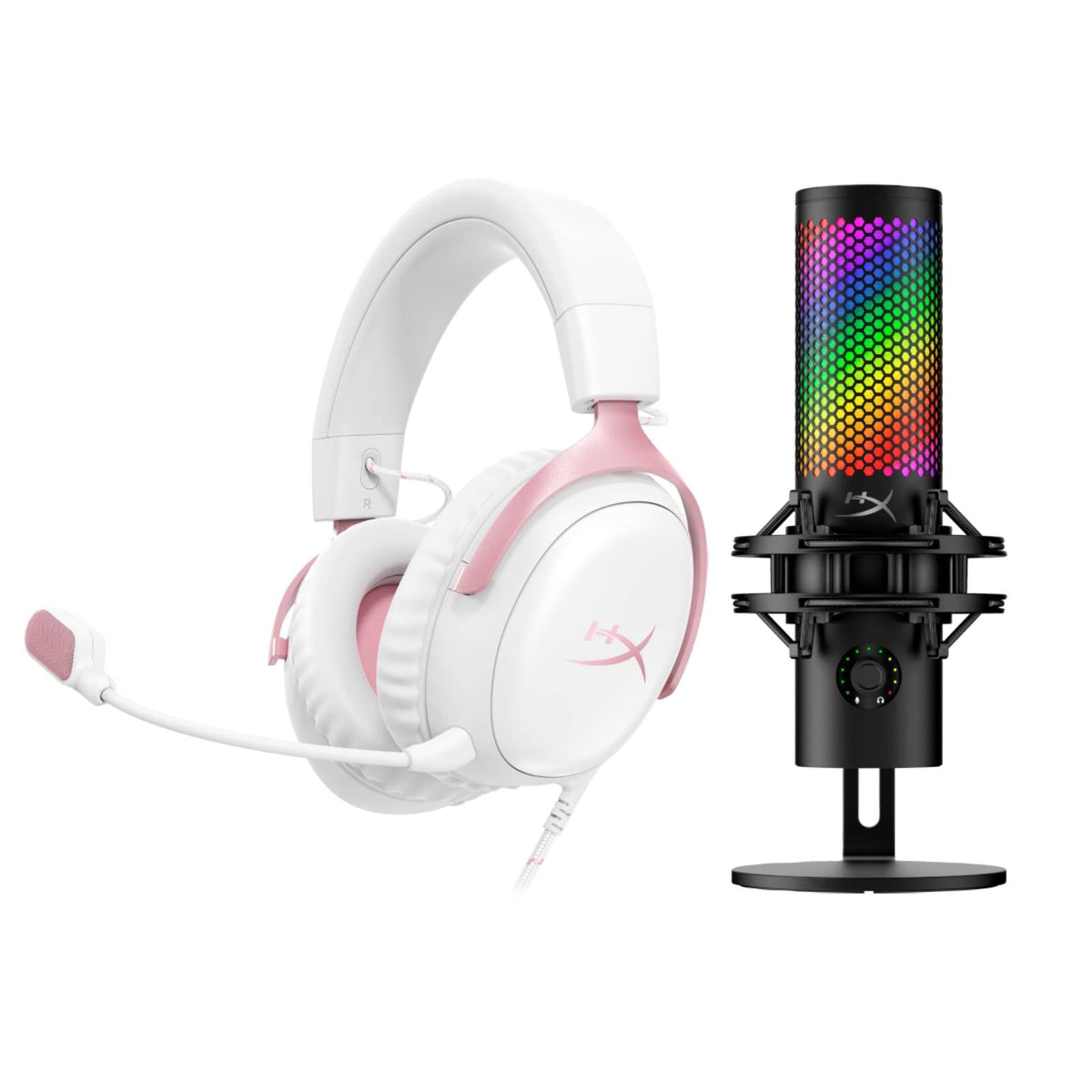 HyperX Bundle - Cloud III Wired Headset, QuadCast 2 S Microphone