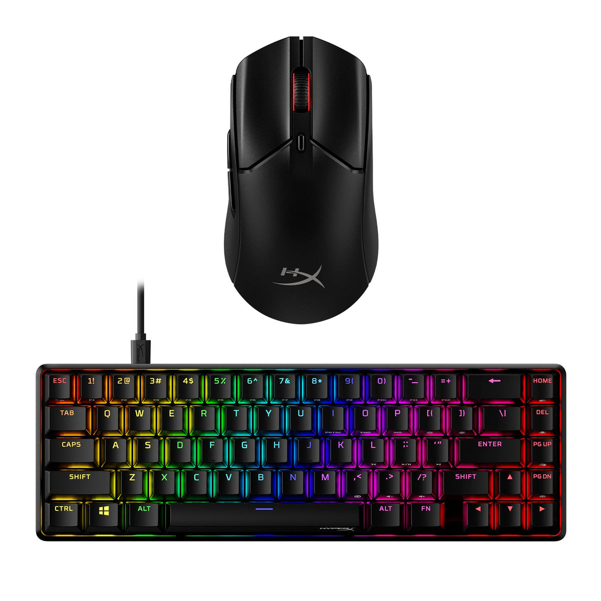 HyperX Bundle - Alloy Origins 65 Keyboard, Pulsefire Haste 2 Wireless Mouse