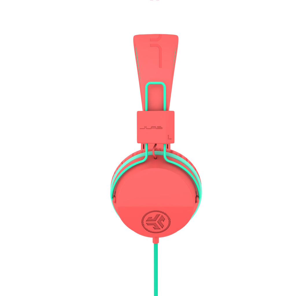 JBuddies Studio On-Ear Kids Wired Type-C Headphones Peach