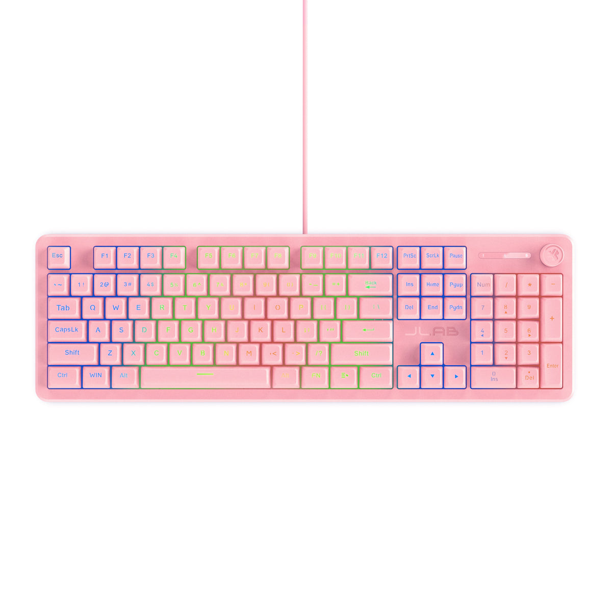 Nightfall Full-Size Wired Gaming Keyboard Pink