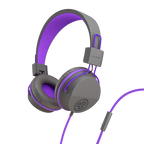 JBuddies Studio On-Ear Kids Wired Type-C Headphones Graphite/Violet