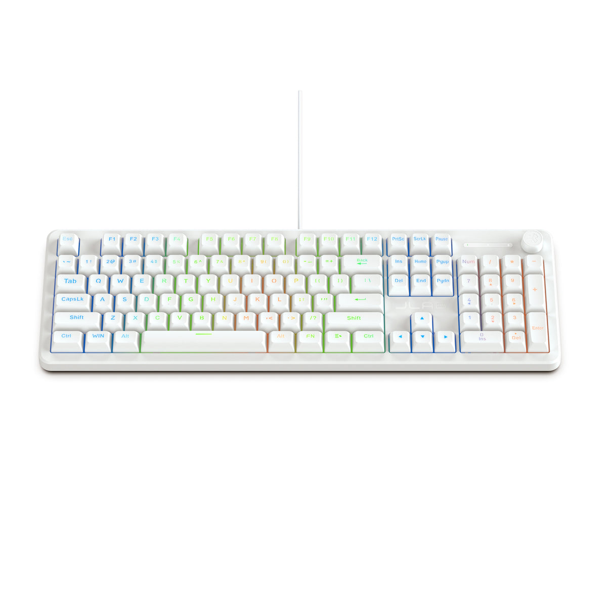 Nightfall Full-Size Wired Gaming Keyboard White