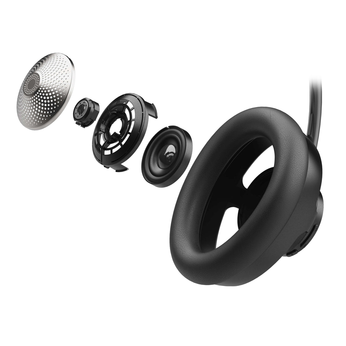 JBuds Open Headphone Open-Ear Wireless Headphones Black