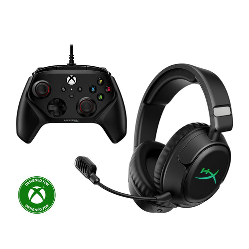 HyperX Xbox Bundle - CloudX Flight 2 Wireless Headset, Clutch Gladiate Controller
