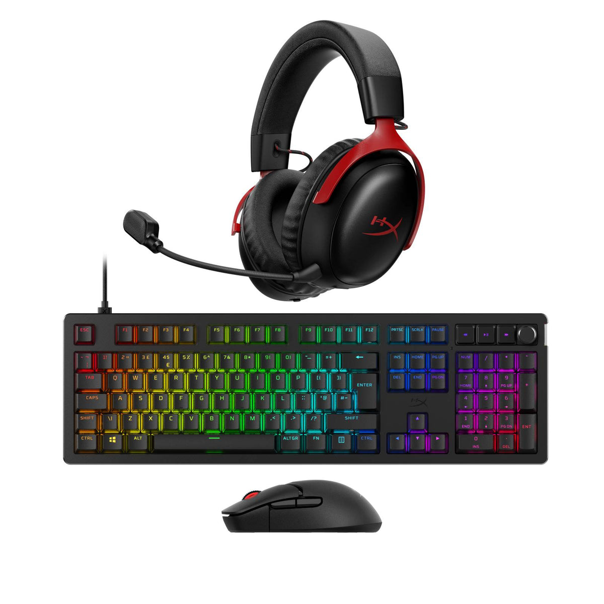 Wireless Gaming Headset, Keyboard & Mouse Bundle