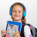 JBuddies Studio On-Ear Kids Wired Type-C Headphones Blue/Pink