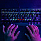 Midnight Full-Size Wired Gaming Keyboard Black