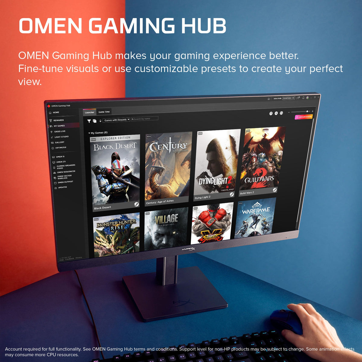 HyperX OMEN 23.8 inch FHD 180Hz Gaming Monitor - OMEN 24 G2