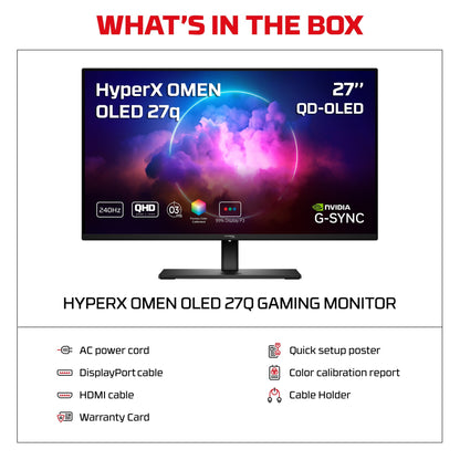 HyperX OMEN OLED 27 inch QHD 240Hz Gaming Monitor - OMEN OLED 27q