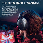 Open-Back Gaming Headset with Adjustable Headband