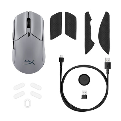 HyperX Bundle - QuadCast 2 Microphone, Pulsefire Haste 2 Pro Wireless Mouse